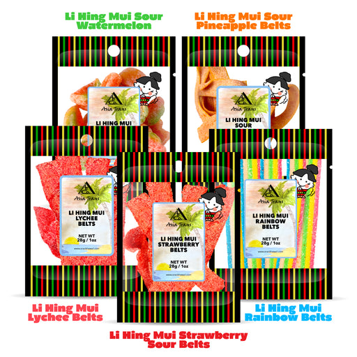 Li Hing Mui Gummy Candy Sampler Variety Pack