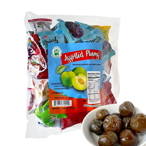 Assorted Preserved Plums - Aspartame Free and Individually Wrapped