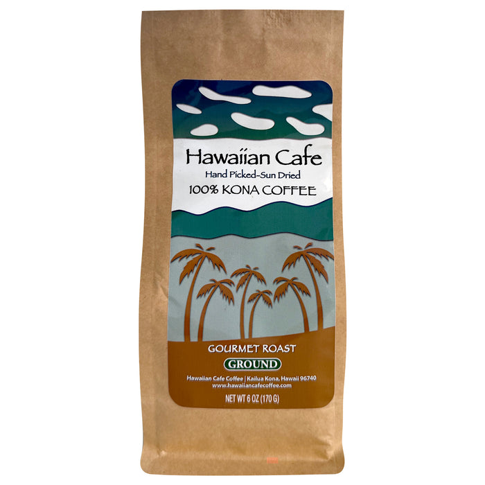 Hawaiian Cafe Hand Picked Sun-Dried 100% Kona Coffee