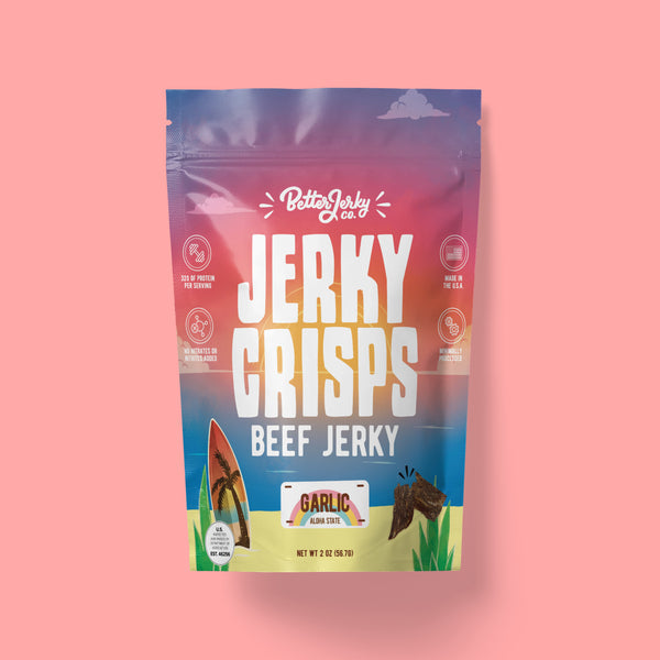 Hawaiian Style Crispy Garlic Beef Jerky